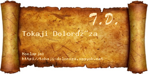 Tokaji Doloróza névjegykártya